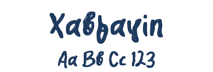 Xabfayin Font Preview
