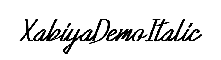 Xabiya Demo Italic  नि: शुल्क फ़ॉन्ट्स डाउनलोड