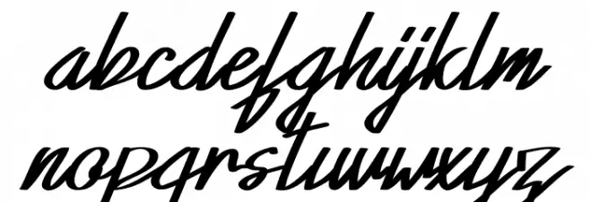 Xabiya Demo Italic Caratteri MINUSCOLO