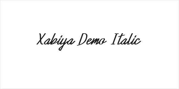 Xabiya Demo Italic Logo