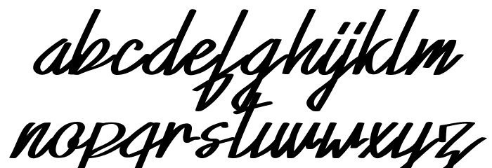 Xabiya Demo Italic Font LOWERCASE