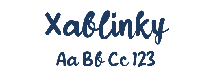 Xablinky Font Preview