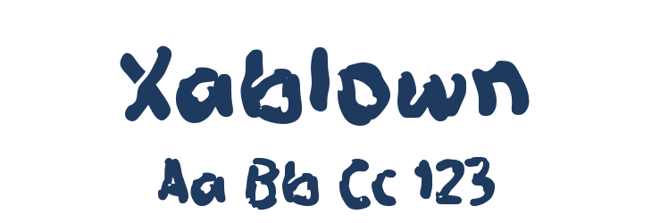 Xablown Font Preview