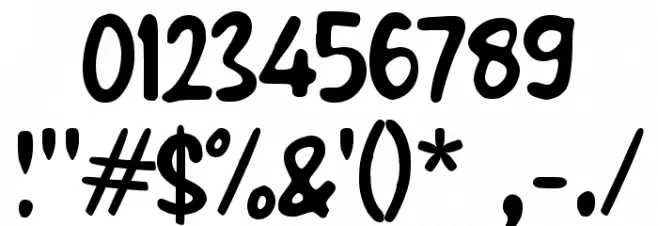 Xabnoicy Font OTHER CHARS