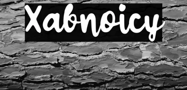 Xabnoicy Font examples