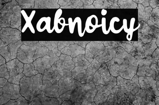 Xabnoicy Font examples
