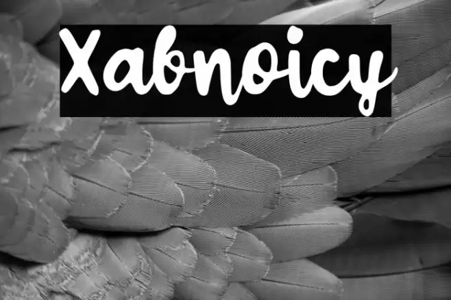 Xabnoicy Font examples