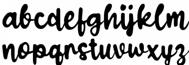 Xabnoicy Font LOWERCASE