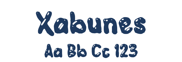 Xabunes Font Preview
