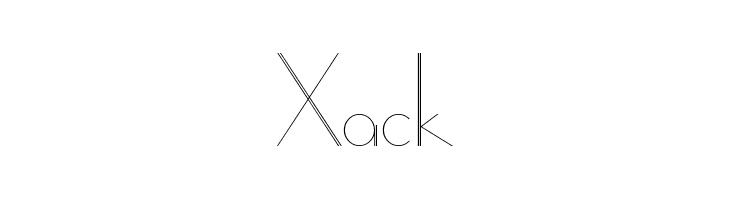 Xack  Frei Schriftart Herunterladen