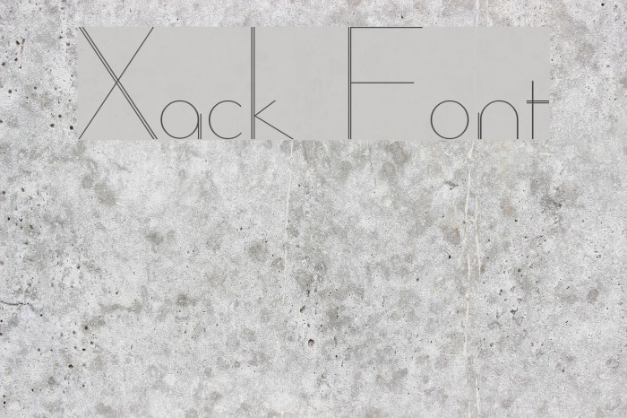 Xack Font examples