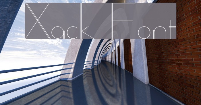 Xack Font examples