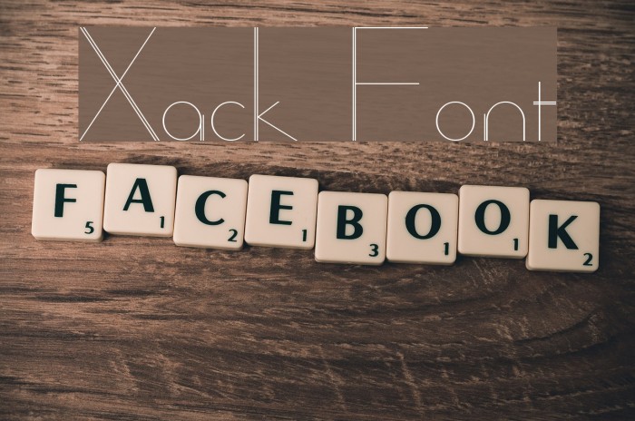 Xack Font examples
