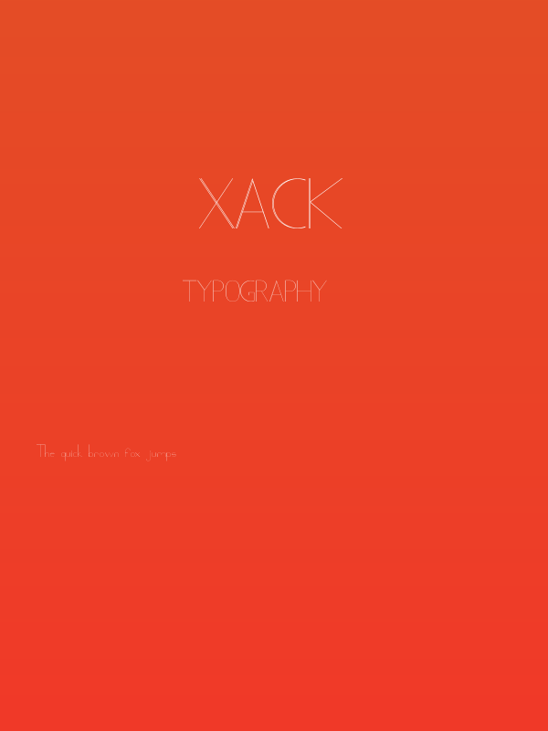 Xack Poster
