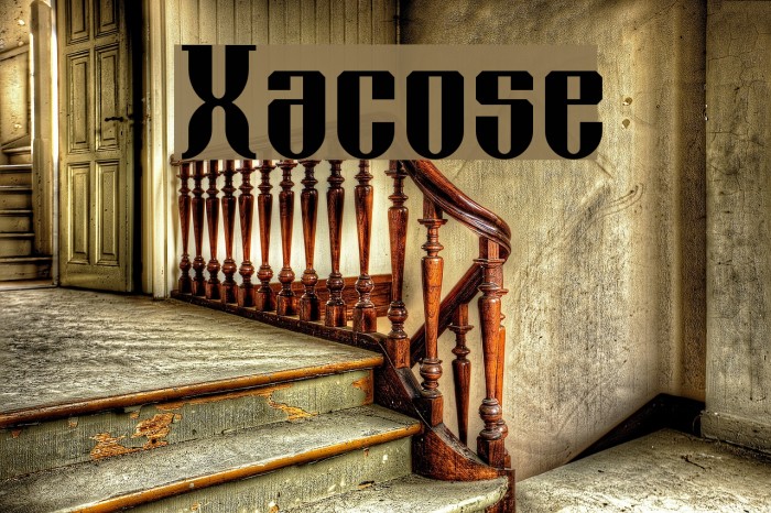 Xacose Font examples