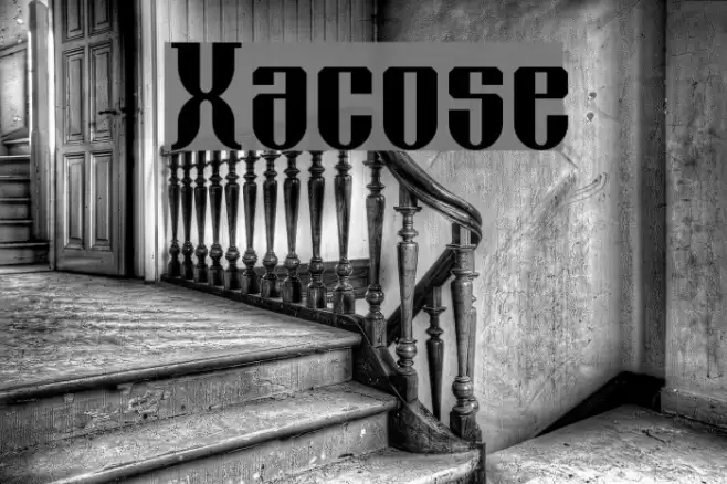 Xacose Font examples