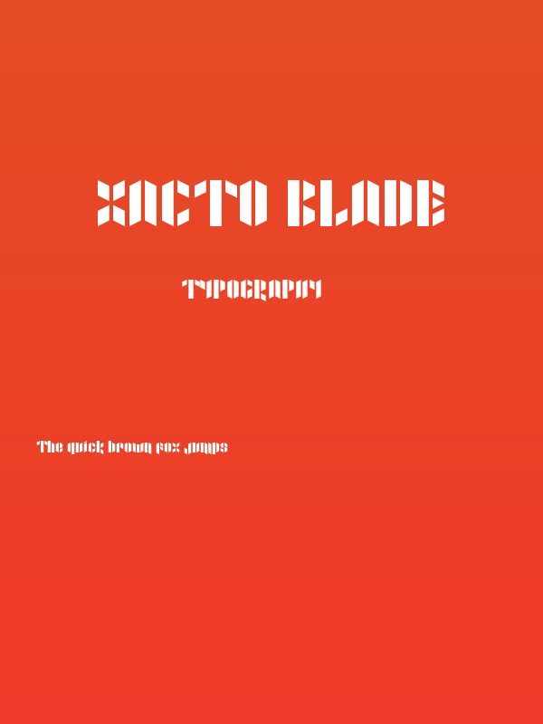 Xacto Blade Poster