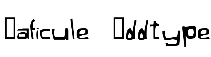 Xaficule  Oddtype  フリーフォントのダウンロード