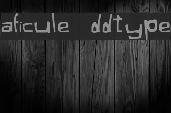 Xaficule Oddtype Font examples