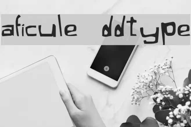 Xaficule Oddtype Font examples