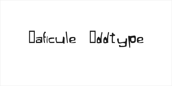 Xaficule  Oddtype Logo