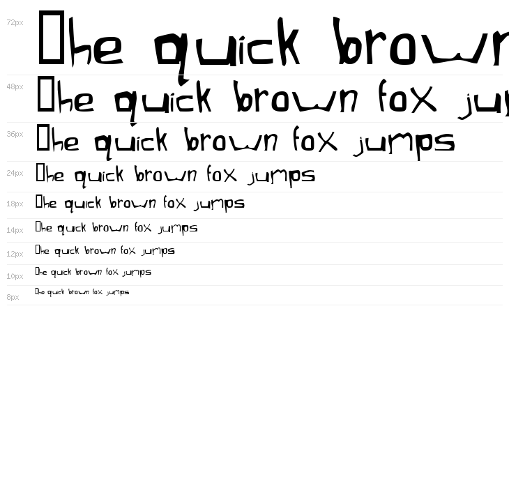 Xaficule  Oddtype Waterfall