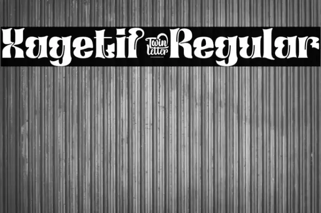 Xagetif-Regular Font examples