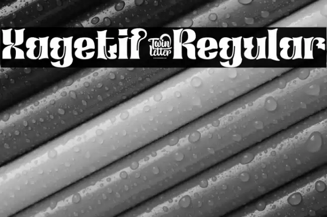 Xagetif-Regular Font examples