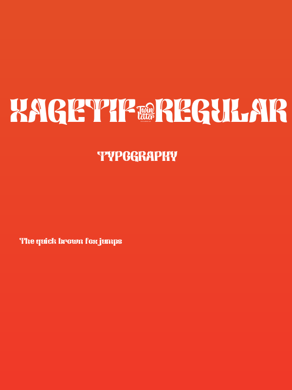 Xagetif-Regular Poster