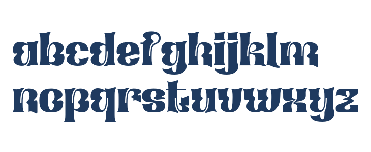 Xagetif-Regular Lowercase