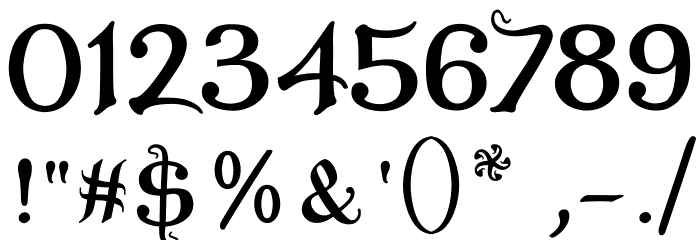XalTerion Font OTHER CHARS
