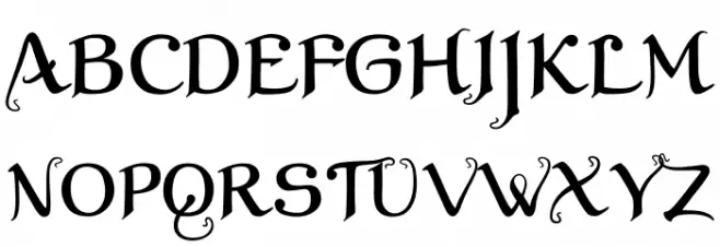 XalTerion Font Litere mari