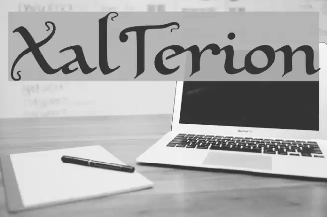 XalTerion Font examples