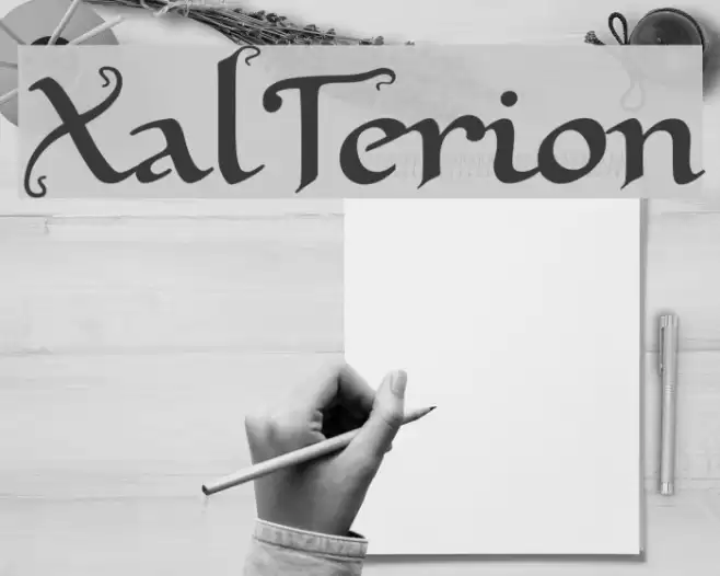 XalTerion Font examples