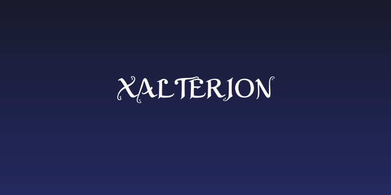 XalTerion Social Header