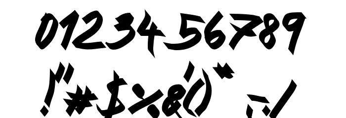 Xaligraphy BoldItalic フォント その他の文字