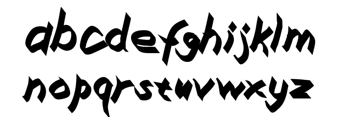 Xaligraphy BoldItalic フォント 小文字