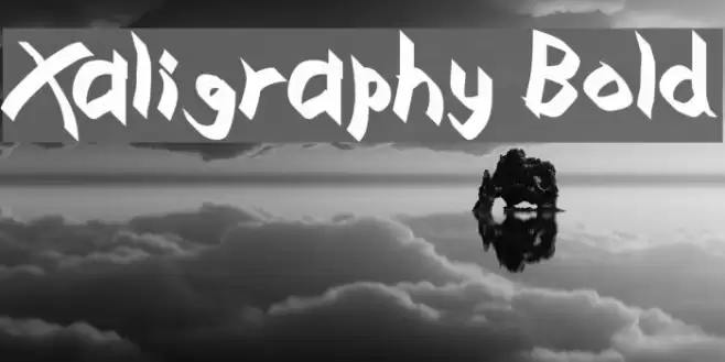 Xaligraphy Bold Font examples