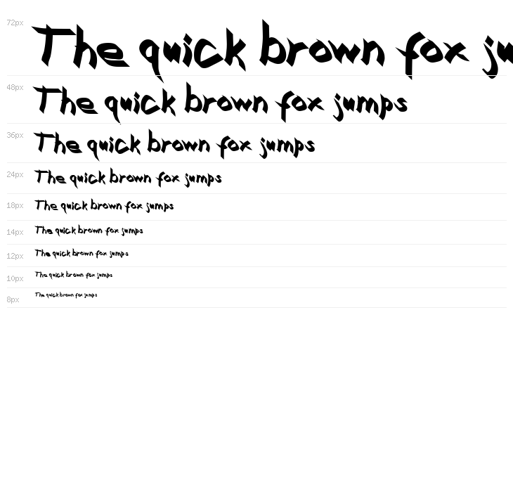 Xaligraphy Bold Waterfall