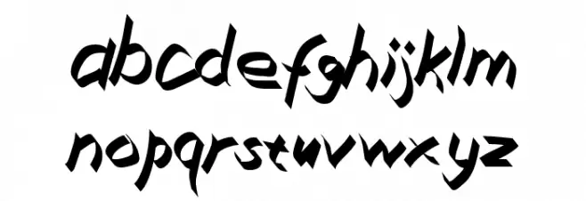 Xaligraphy Italic Caratteri MINUSCOLO