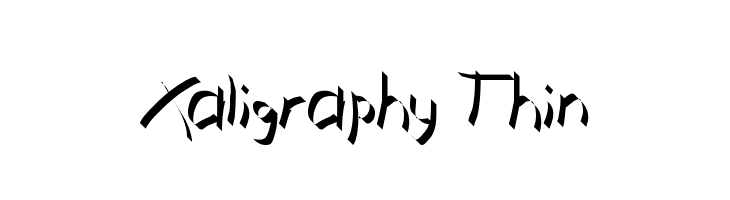 Xaligraphy Thin フォント
