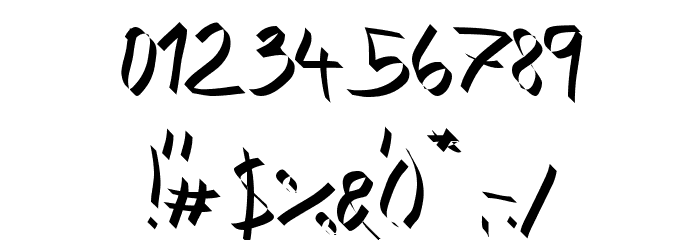 Xaligraphy Thin Font OTHER CHARS