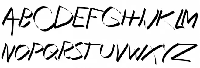 Xaligraphy ThinItalic Шрифта ВЕРХНИЙ