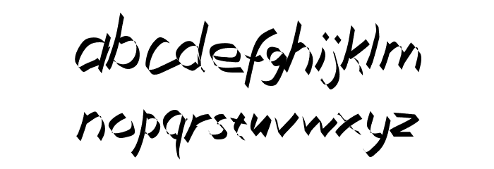 Xaligraphy ThinItalic Font LOWERCASE