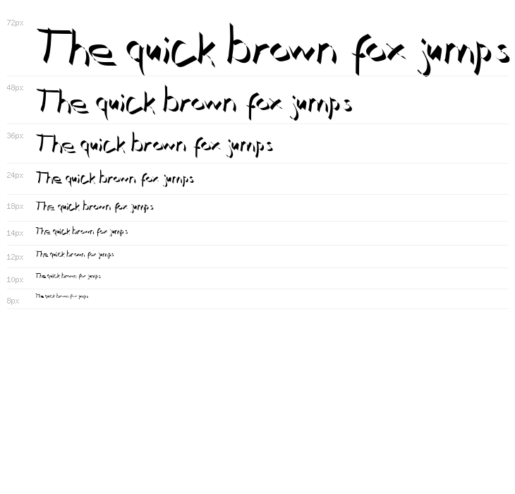 Xaligraphy Thin Waterfall