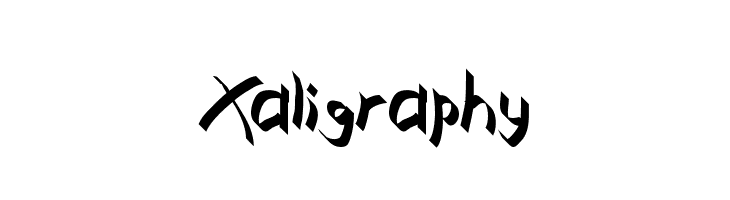 Xaligraphy フォント