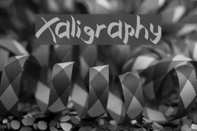 Xaligraphy Schriftart examples