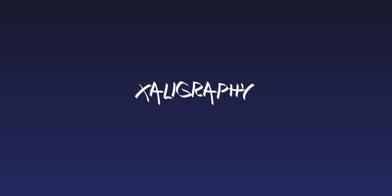 Xaligraphy Social Header