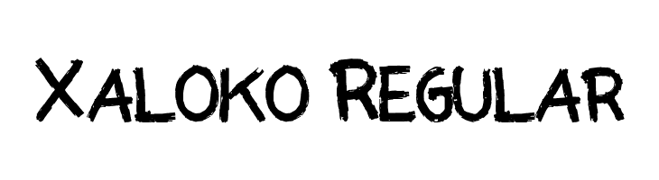 Xaloko Regular  Free Fonts Download