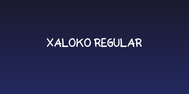 Xaloko Regular Social Header
